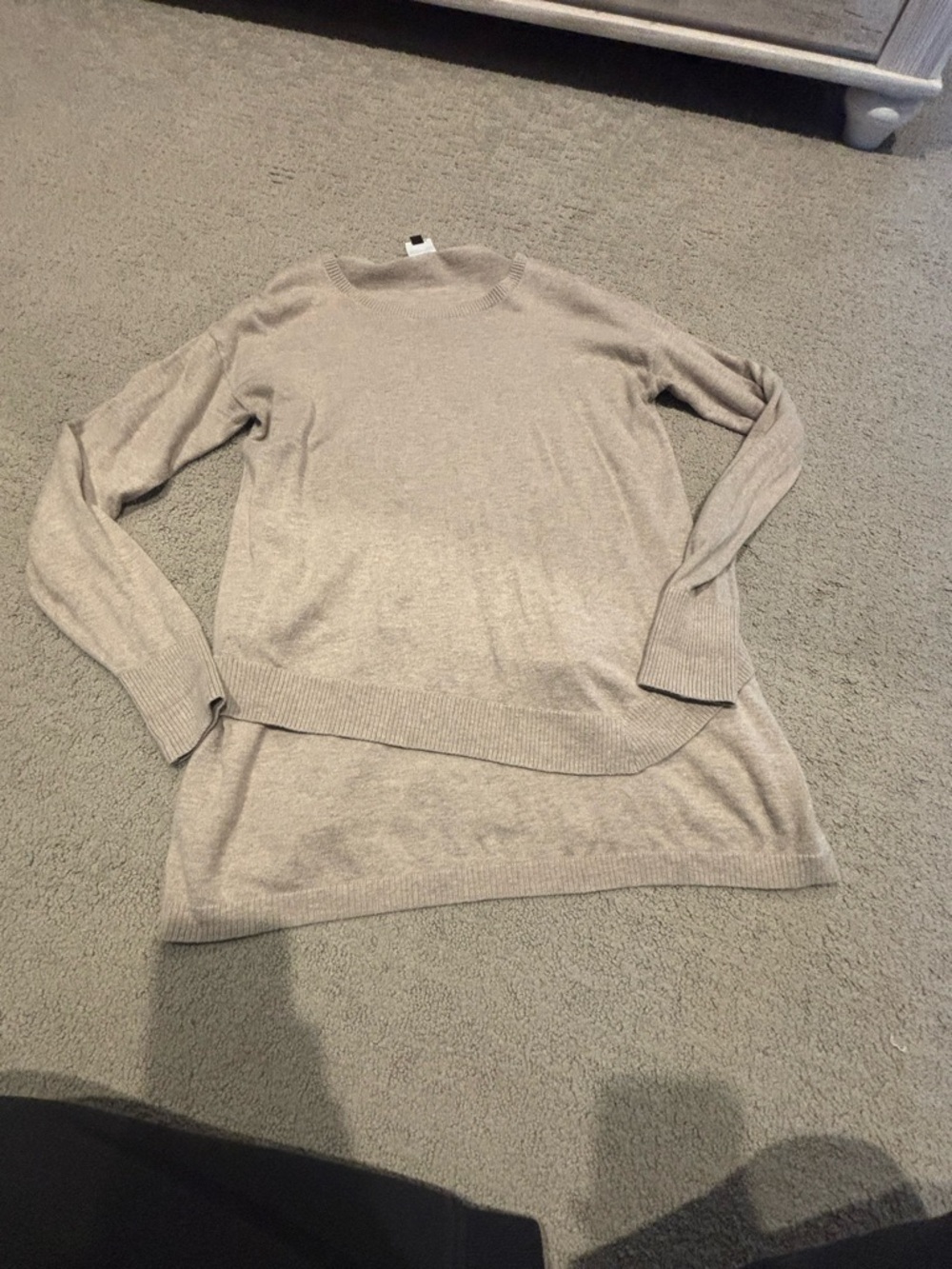 CAbi Light Beige Crewneck Sweater